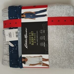 New Eddie Bauer Stars Pajama Set Size M